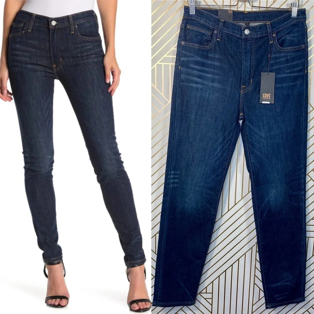 Frye Addie Skinny Jeans‎ Dark Wash Denim